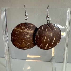 Boho Coconut Shell Earrings